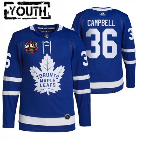 Camisola Toronto Maple Leafs Jack Campbell 36 2022 NHL All-Star Skills Authentic - Criança